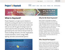 Tablet Screenshot of project-haystack.org
